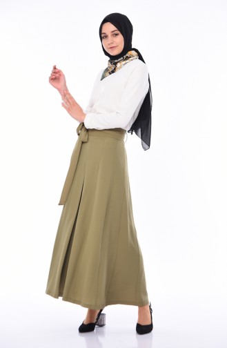 Khaki Culottes 8Y1802709-07