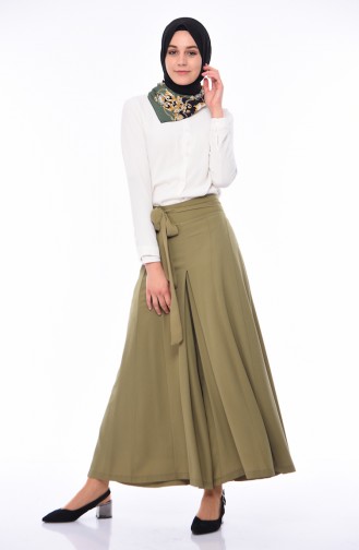 Khaki Culottes 8Y1802709-07