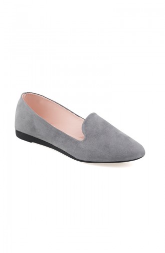 Gray Woman Flat Shoe 0121-07