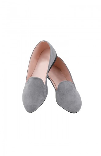 Gray Woman Flat Shoe 0121-07