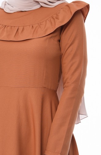 Biscuit Hijab Dress 7203-11