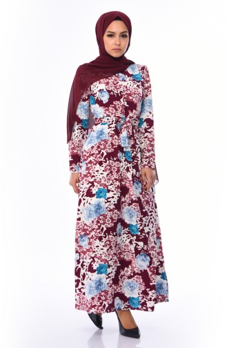 Robe a Motifs 2075-01 Plum 2075-01