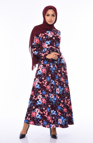 Koralle Hijab Kleider 2076-02