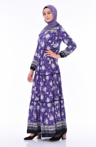 Lila Hijab Kleider 8Y3817905-01