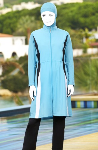 Turquoise Modest Swimwear 1973-01