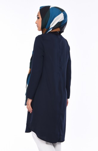 Düz Tunik 0480-03 Lacivert