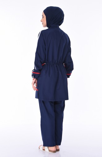 Navy Blue Swimsuit Hijab 1874-01