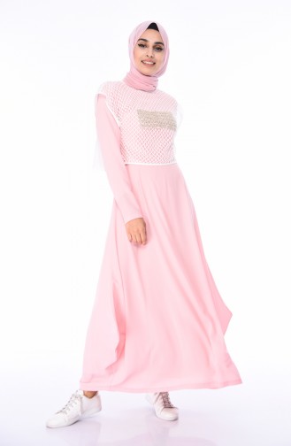 Robe Hijab Poudre 0362-01