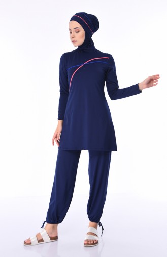 Navy Blue Swimsuit Hijab 1940-02