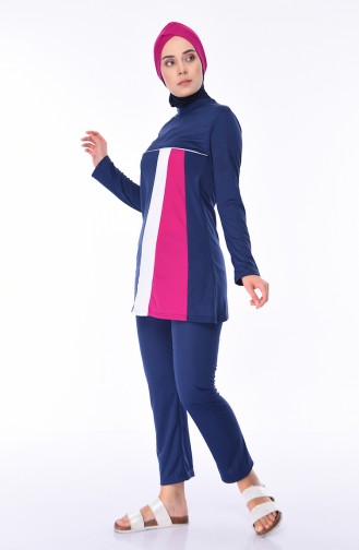 Navy Blue Swimsuit Hijab 1912-01