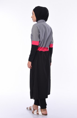 Grau Hijab Badeanzug 1976-02