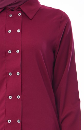 Ensemble Deux Pieces Jupe Blouse 4216-06 Plum 4216-06