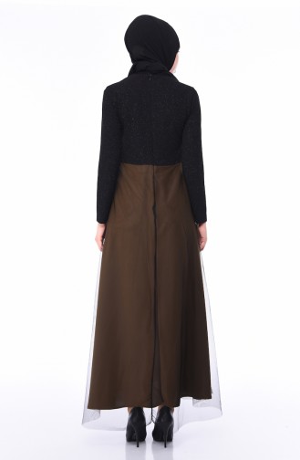 Schwarz Hijab-Abendkleider 3860-06