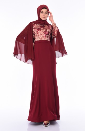 Habillé Hijab Bordeaux 4510-02