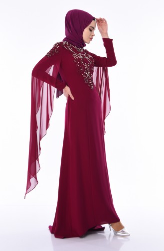 Abendkleid 4530-01 Zwetschge 4530-01