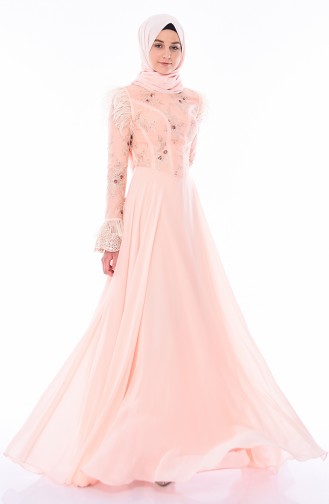 Abendkleid 4573-02 Lachs 4573-02