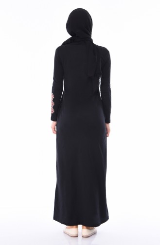 Black Hijab Dress 4049-05