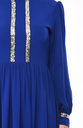 فستان أزرق 5007-02