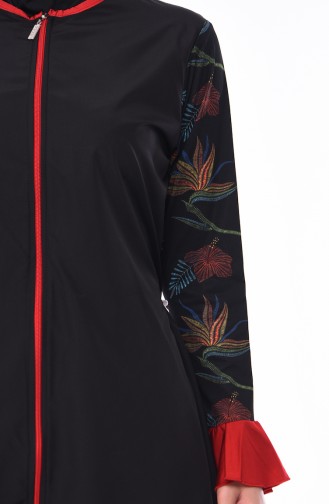 Schwarz Hijab Badeanzug 270-01