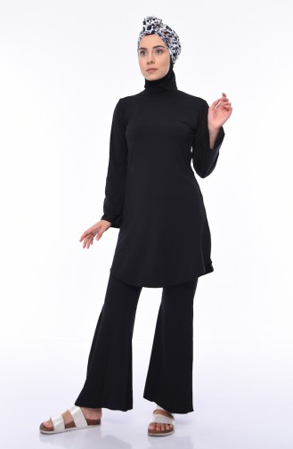 Black Swimsuit Hijab 354-03
