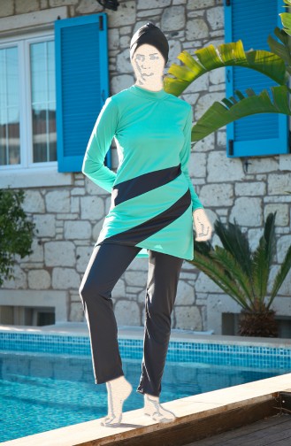 Mint green Swimsuit Hijab 1914-01
