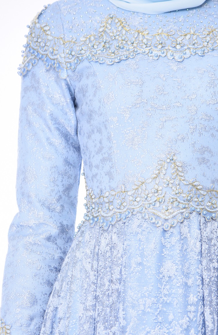 Baby Blue Hijab Evening Dress 31 02 Sefamerve