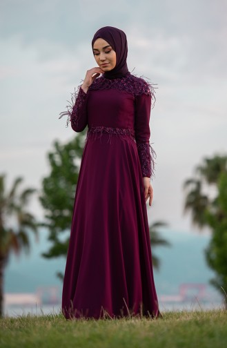 Habillé Hijab Plum 4553-01
