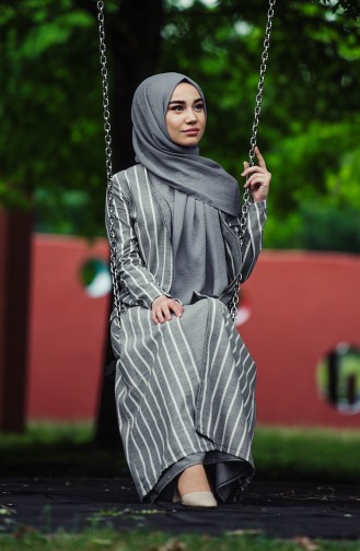 Black Hijab Dress 7246-01