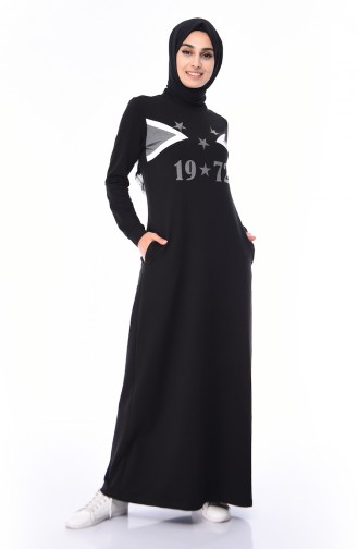 فستان أسود 9055-06