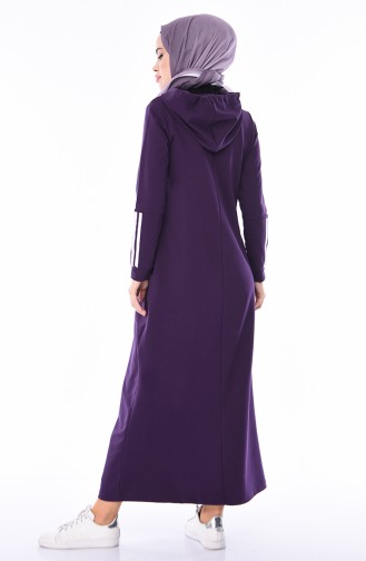 Purple Hijab Dress 9068-01