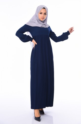 Robe Hijab Bleu Marine 0059-03