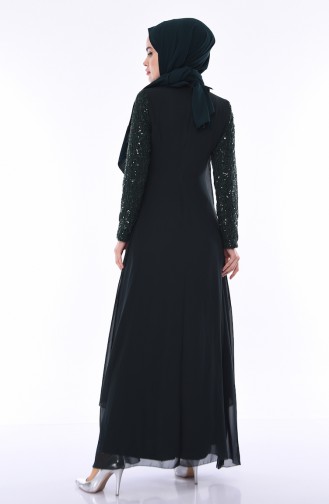 Grün Hijab-Abendkleider 52758-02