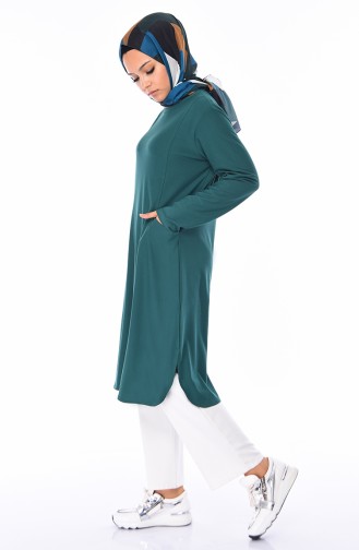 Pocketed Tunic 50307-03 Emerald Green 50307-03