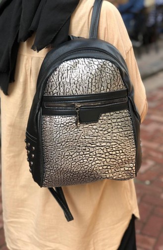Silver Gray Backpack 12-11