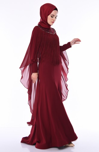 Habillé Hijab Bordeaux 4529-01