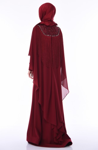 Habillé Hijab Bordeaux 4529-01