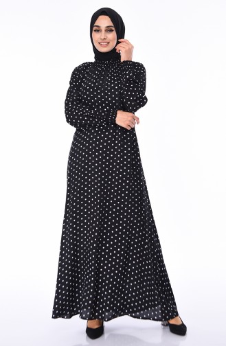 Black İslamitische Jurk 0055-02