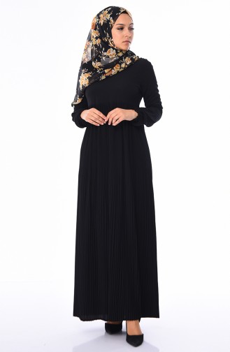 Schwarz Hijab Kleider 0059-02