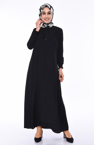 Black Hijab Dress 0060-01