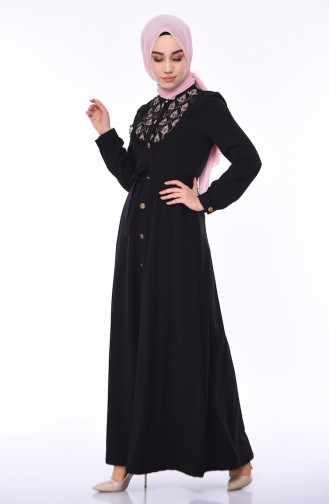 Schwarz Abayas 9106-01