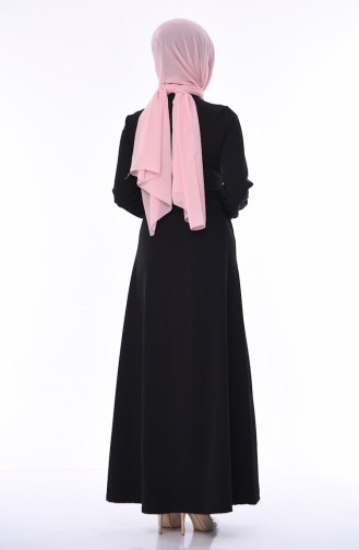 Black Abaya 9106-01