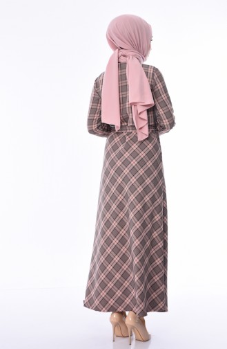 Powder Hijab Dress 1079-04