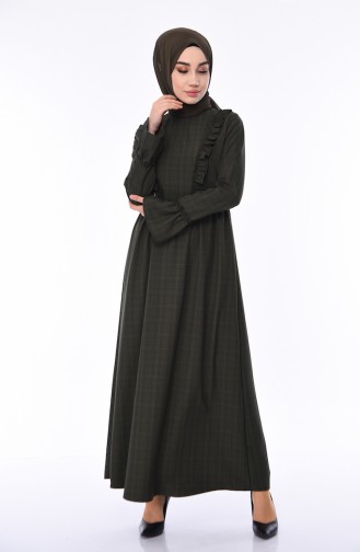 Khaki Hijab Kleider 1082-01
