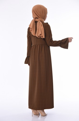 Braun Hijab Kleider 1082-04