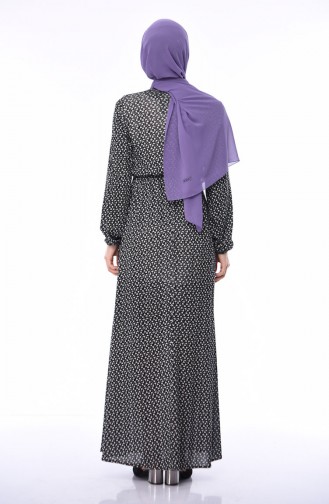 Schwarz Hijab Kleider 1970F-01