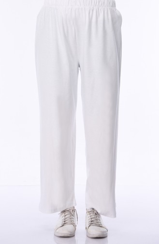 Pantalon élastique 7990-06 Blanc 7990-06