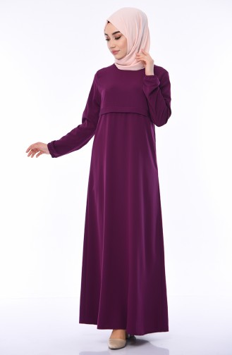 Zwetschge Hijab Kleider 1048-01