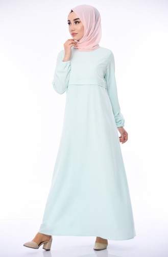 Powder Hijab Dress 1048A-01