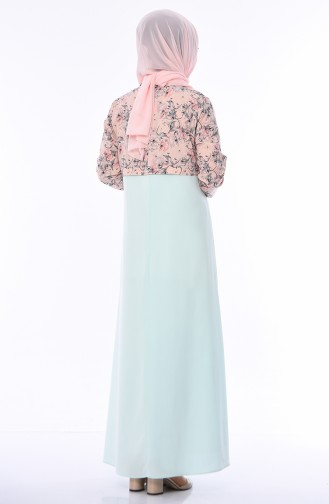 Powder Hijab Dress 1048A-01