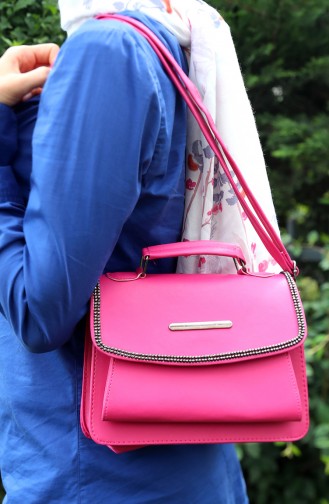 Fuchsia Schultertasche 47-19